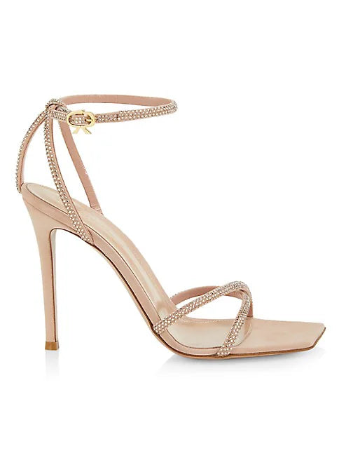 Crystal hot sale strappy sandals