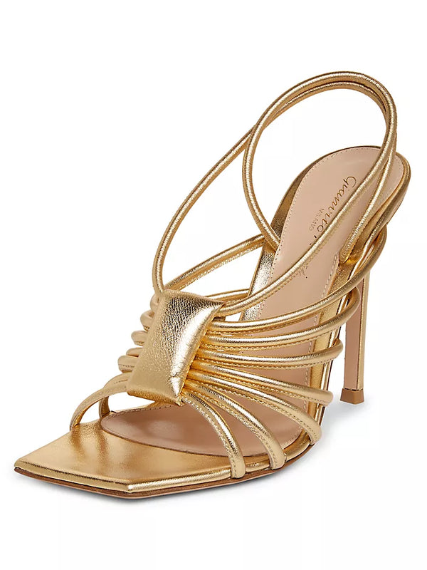 サンダル・ミュール Gianvito Rossi SS25 FLAT SANDAL (G32473 05RIC CBL CAMEL) Brown leather flat sandal GIANVITO ROSSI G1539005CUO CLNCUOI