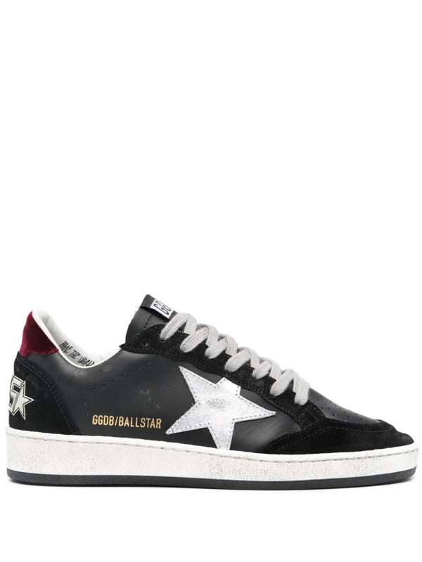 Golden Goose Ballstar Mixed Leather Low-Top Sneakers