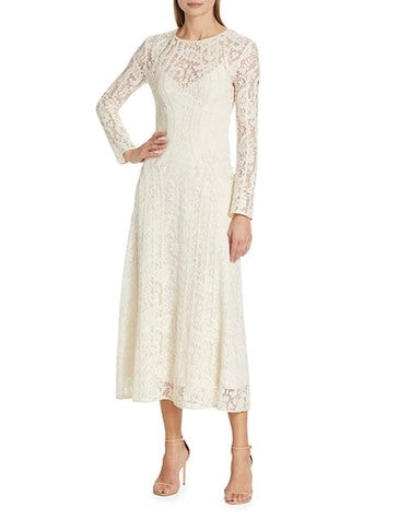 zimmermann devi lace long-sleeve midi dress Zimmermann Devi lace midi dress Zimmermann