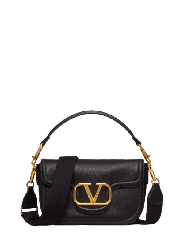ショルダーバッグ・ポシェット Valentino Garavani Black Leather Alltime Shoulder Bag 21678006_51572870_600.jpg