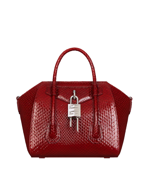 希少 GIVENCHY 90s VINTAGE レトロ レザー ベルト 赤 Genuine Versace 1969 Abbigliamento Red Milano Italy Tote Bag