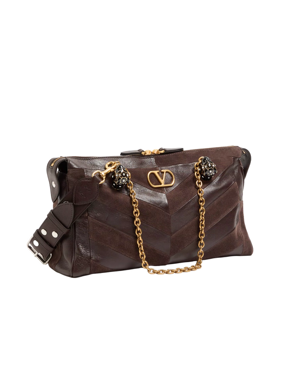 Valentino Garavani 2way ハンドバッグ ブラウン Valentino Garavani Panthea Medium Bag - Joseph