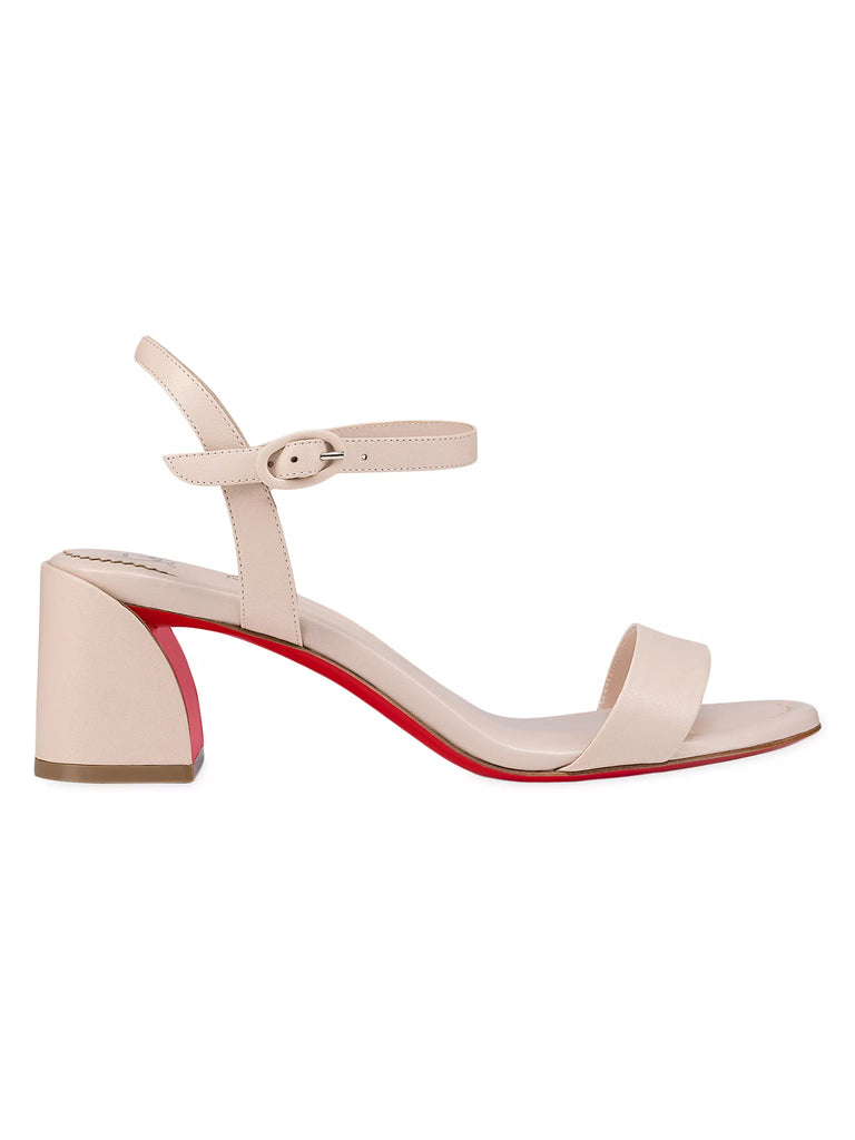【CHRISTIAN LOUBOUTIN】Miss Jane Sandal Miss Jane Sandal - 85 mm Sandals - Nappa leather - Leche