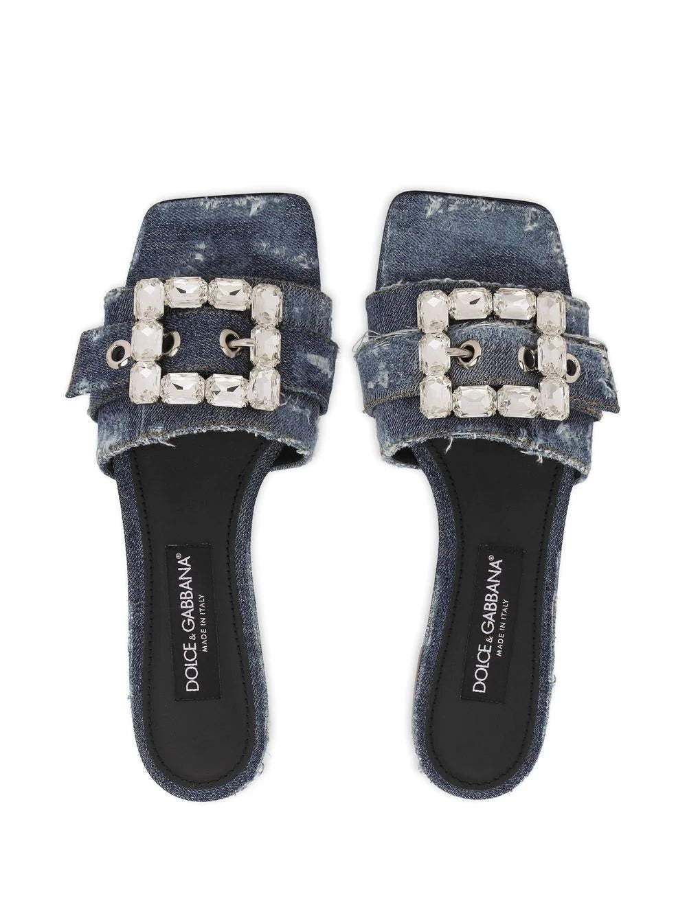 Dolce & Gabbana Embellished Denim Sandal - Joseph Dolce & Gabbana Embellished Denim Sandal - Joseph