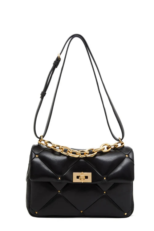 【VALENTINO】Garavani Bags Valentino Garavani - Clay Woven Leather Shoulder Bag