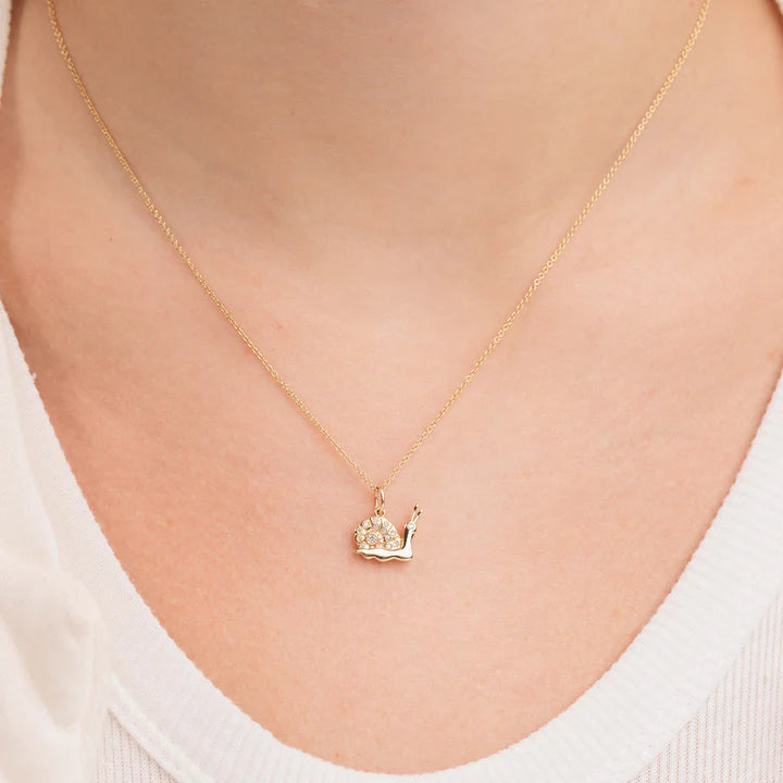 Sydney Evan Snail Necklace