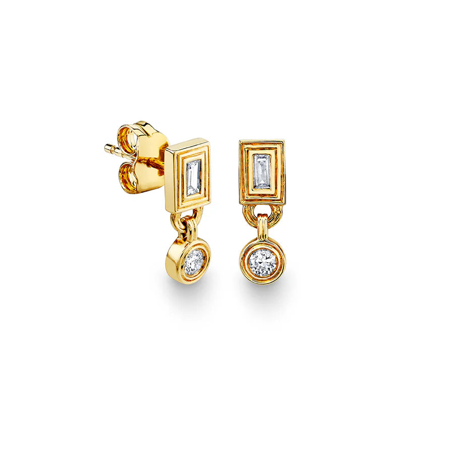Sydney Evan Drop Bezel Studs