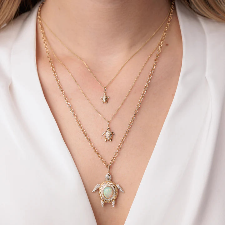Sydney Evan Turtle Diamond Necklace
