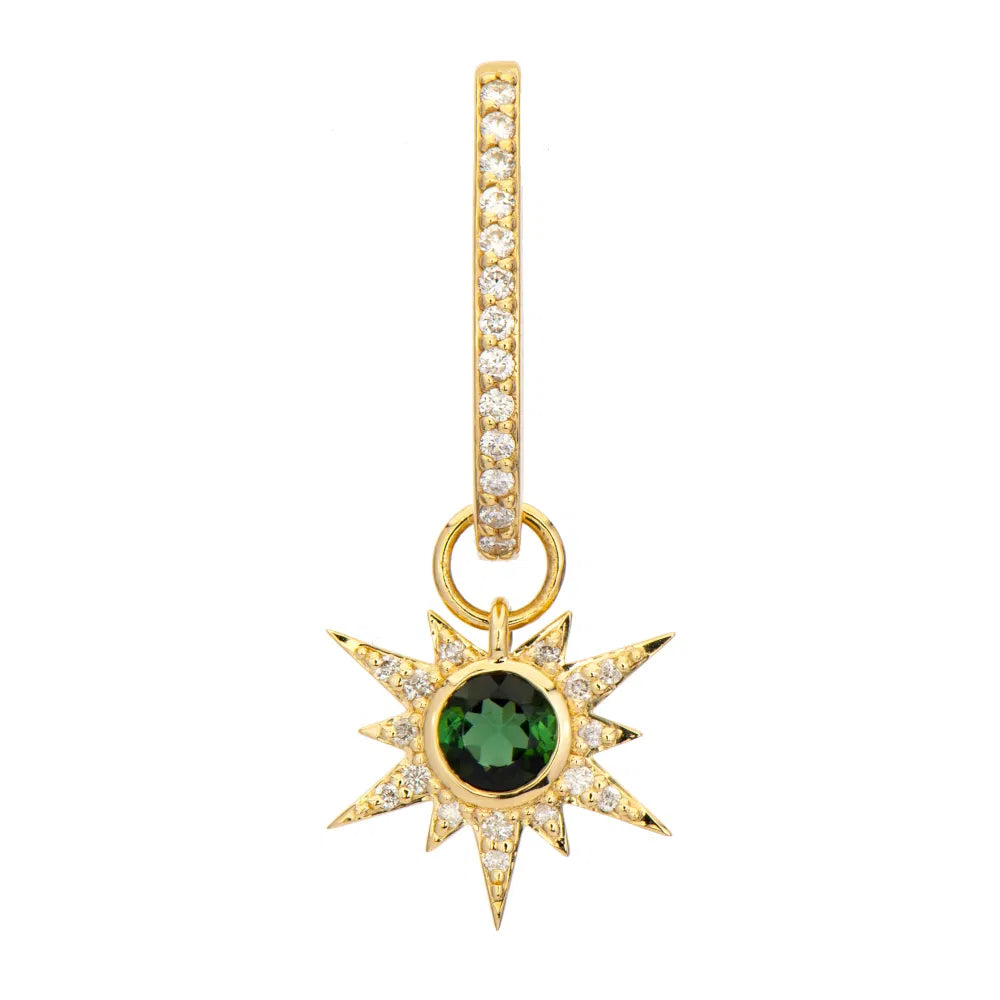 Three Stories Green Tourmaline Charm