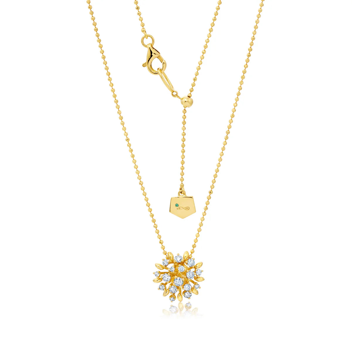 Graziela Diamond Lotus Pendant