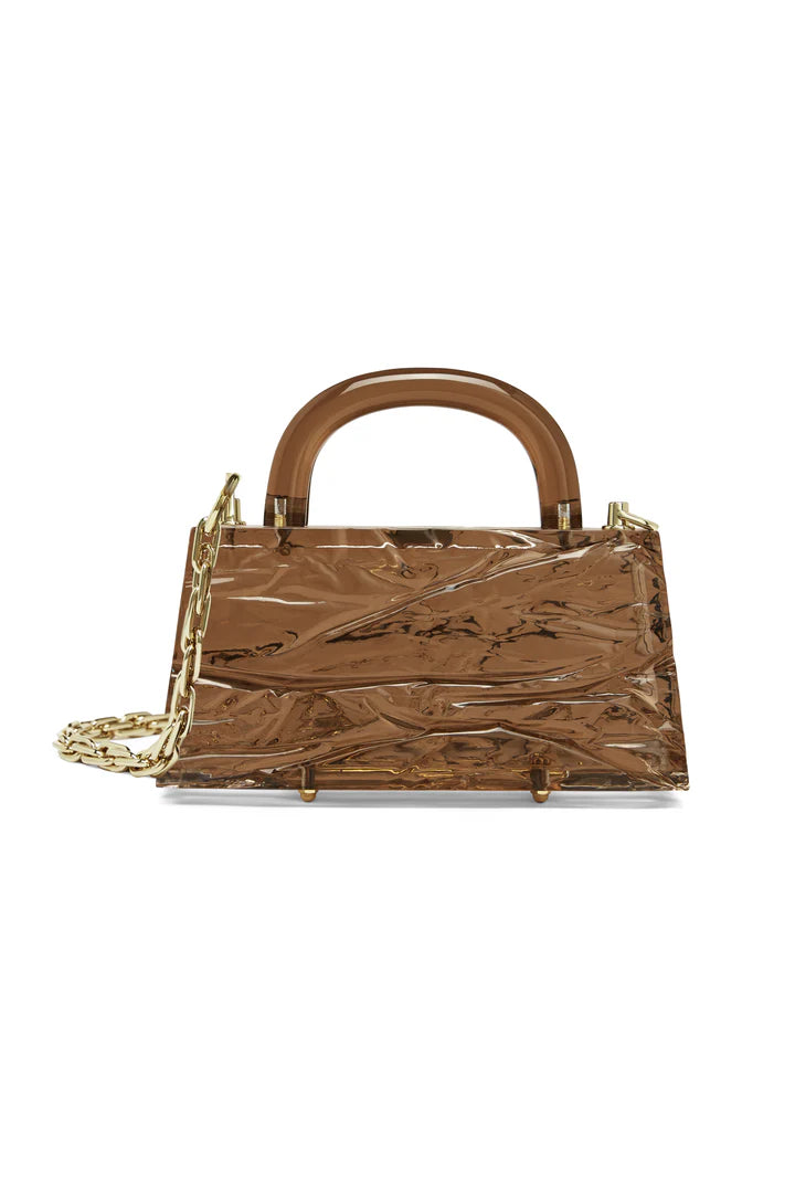 L&#39;Afshar Eva Crushed Ice Clutch