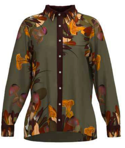 Franco Ferrari Aloe Mushroom Blouse