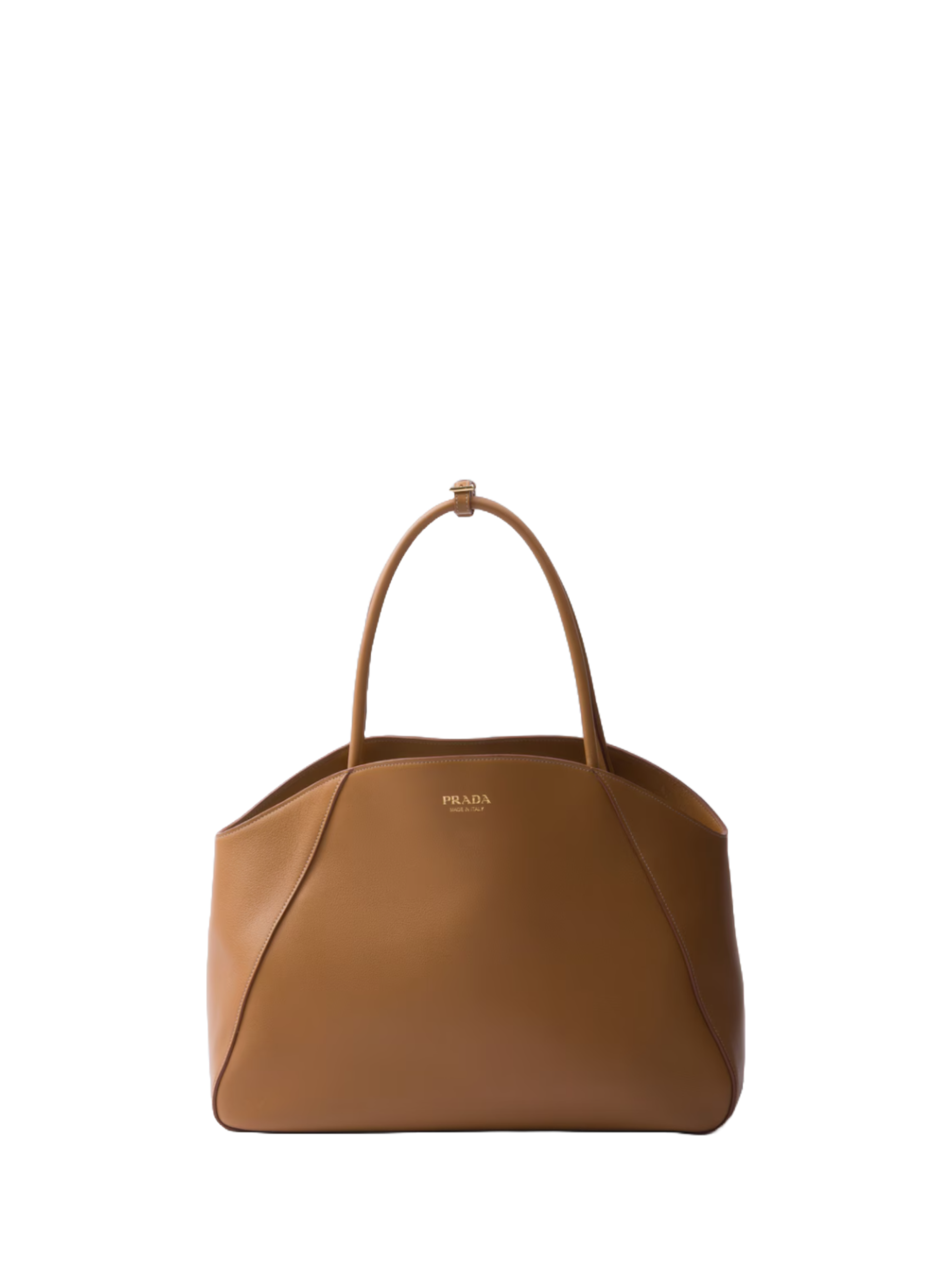 トートバッグ PRADA LARGE CARAMEL-COLOURED LEATHER SHOPPING BAG Prada Large Leather Tote Bag In Caramel | ModeSens