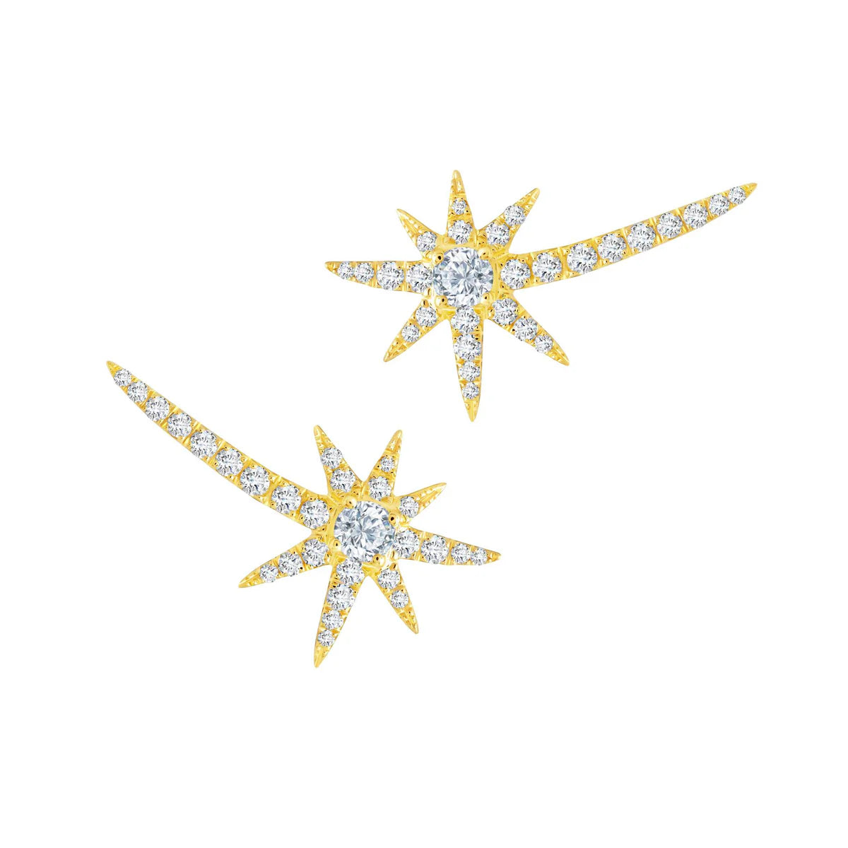 Graziela Diamond Shooting Starburst Earrings