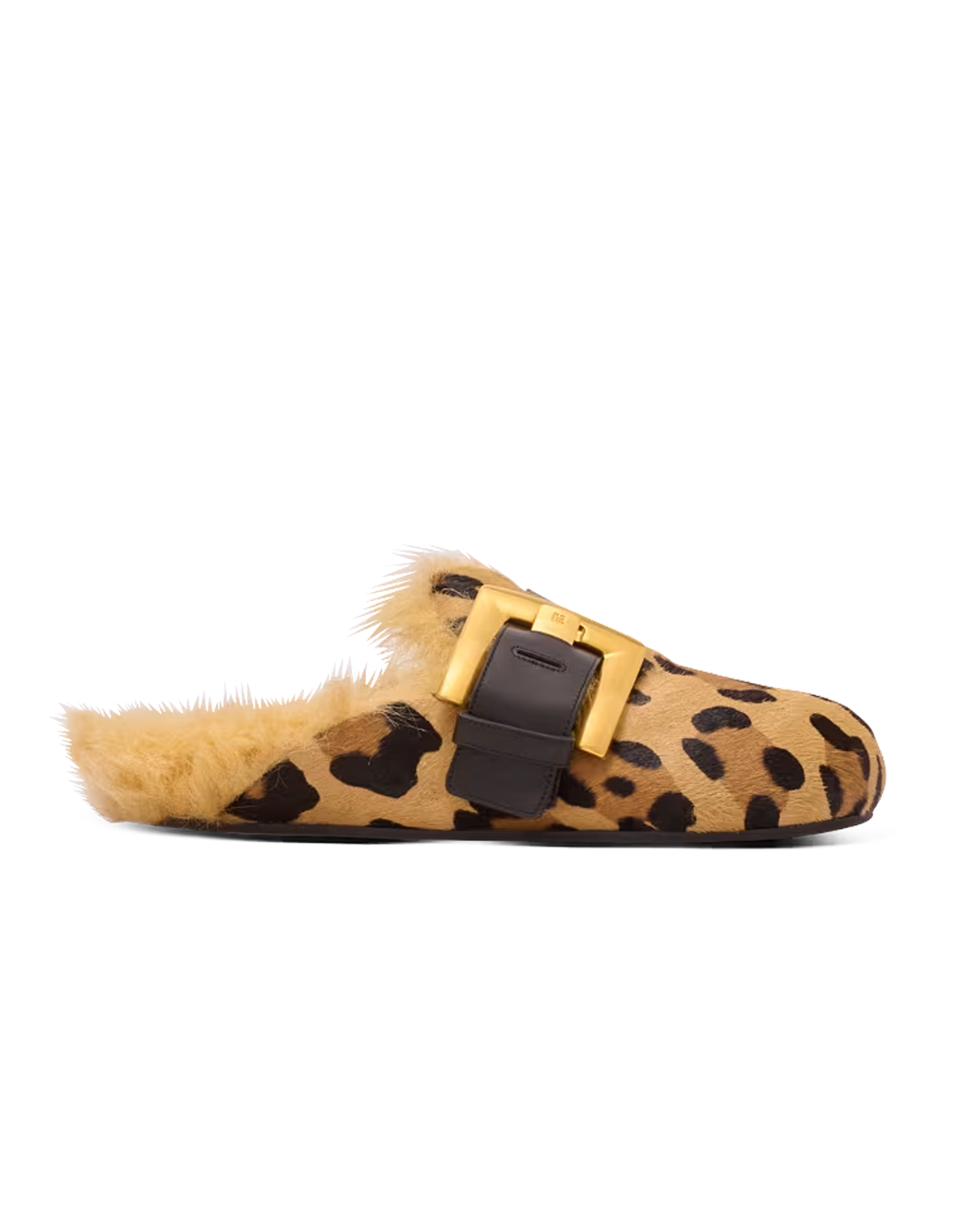 Balmain Anthem Leopard Mules