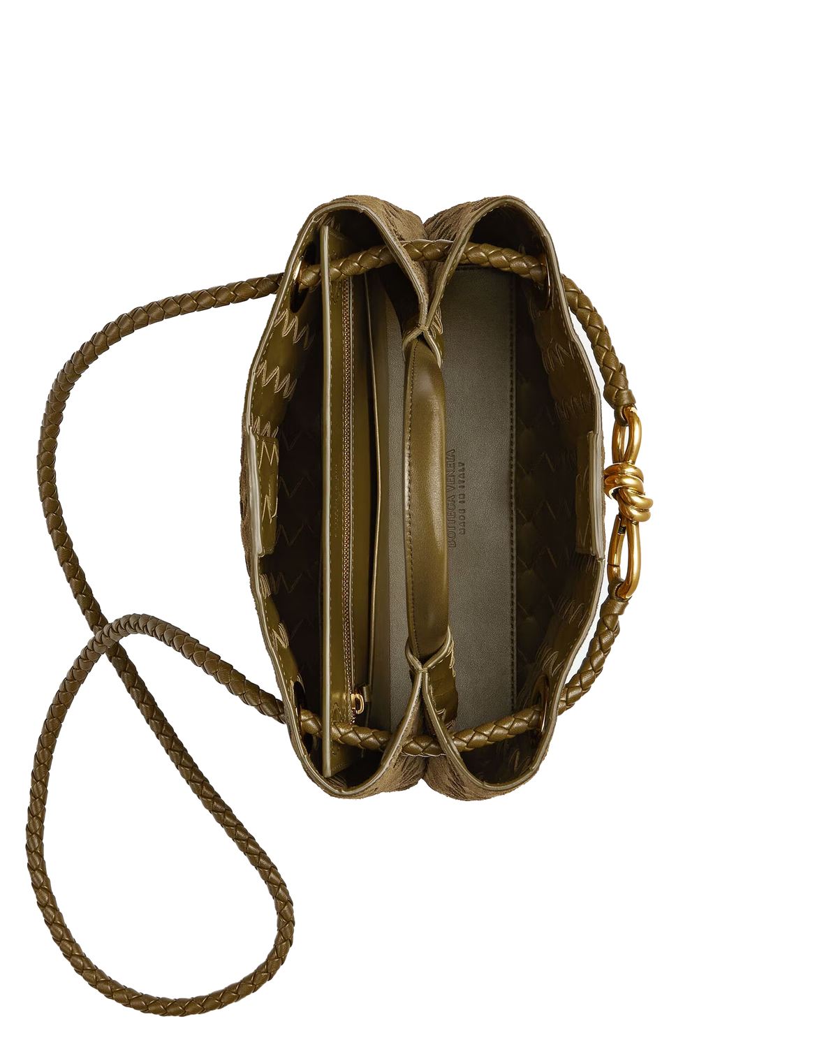 Bottega Veneta Small Andiamo in Olive Oil