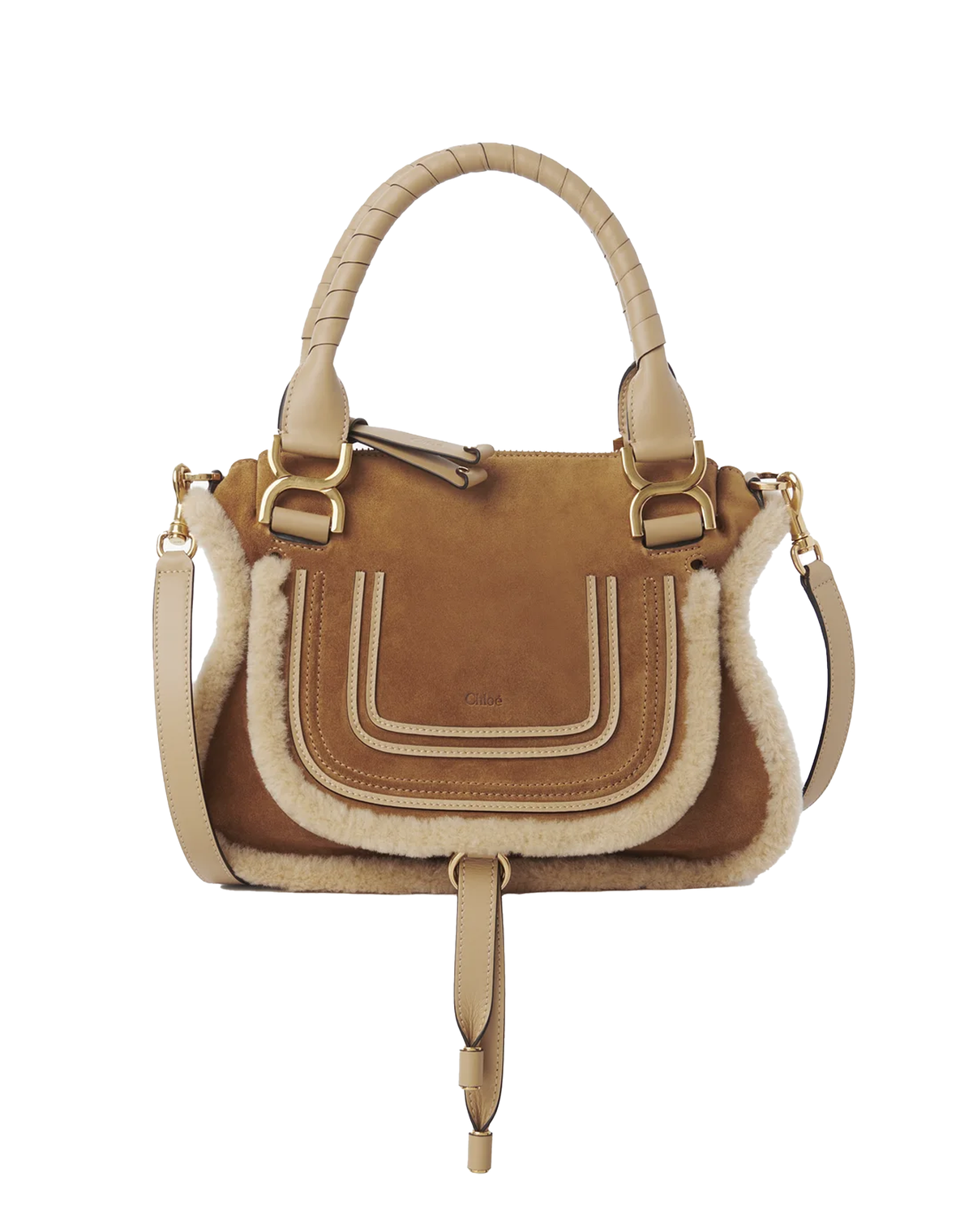 Chloé Small Marcie Bag in Shearling