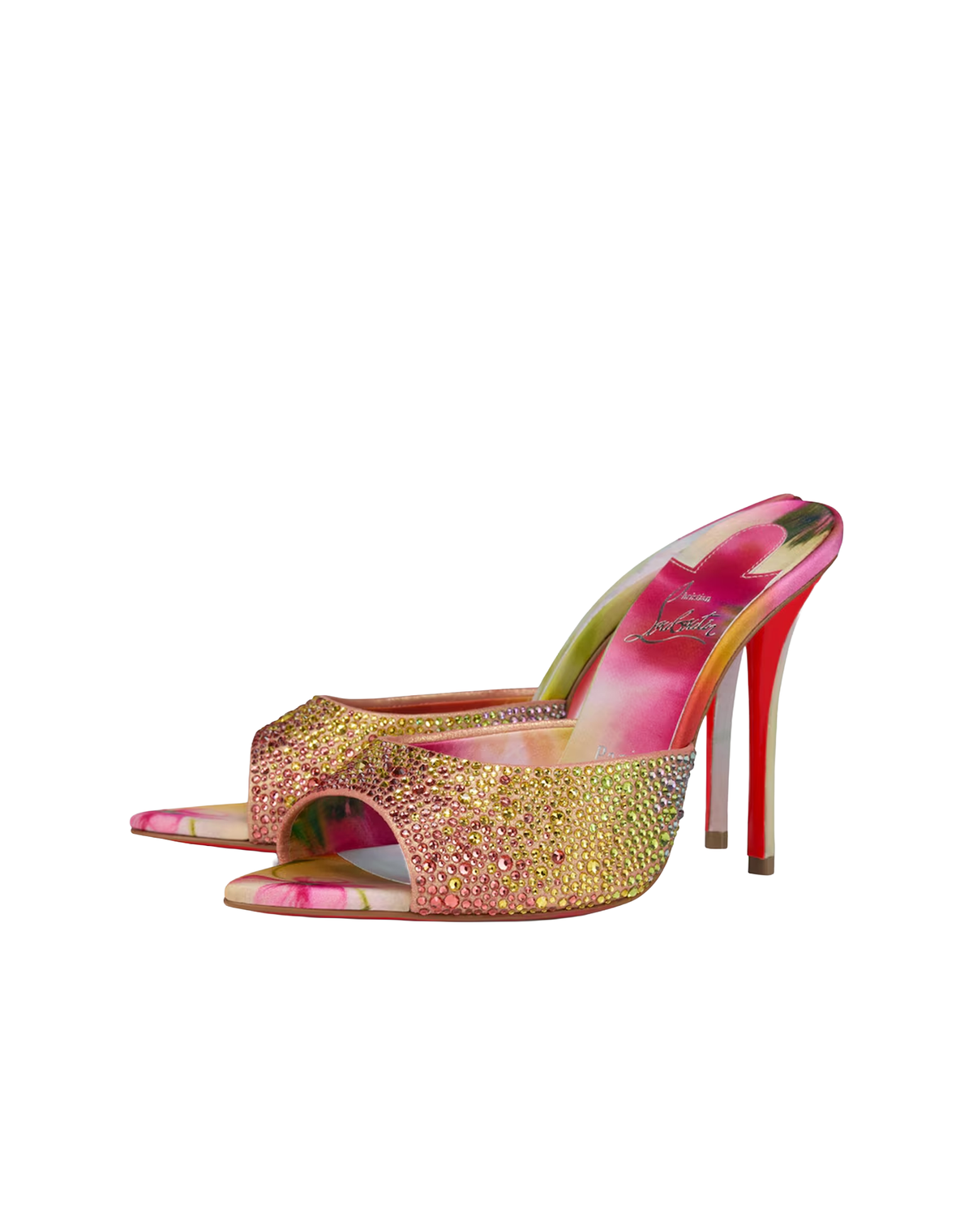 Christian Louboutin Miss Z Botanica Strass Mule