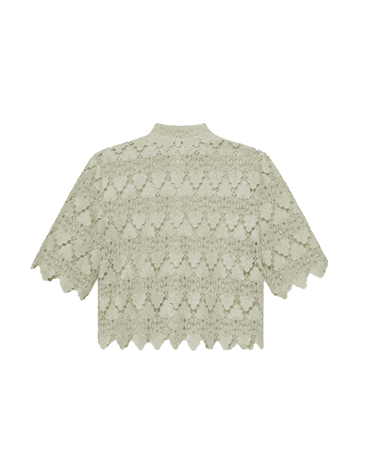 FRAME Lace Button Up Shirt