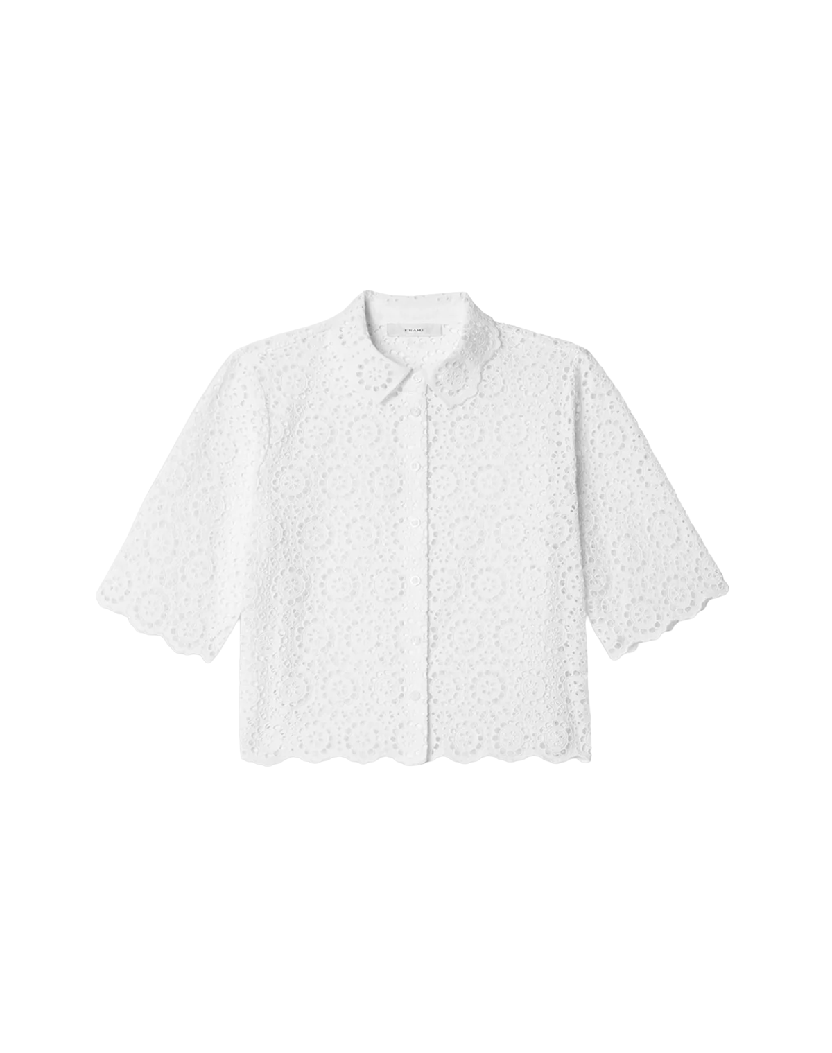 FRAME Petal Eyelet Shirt