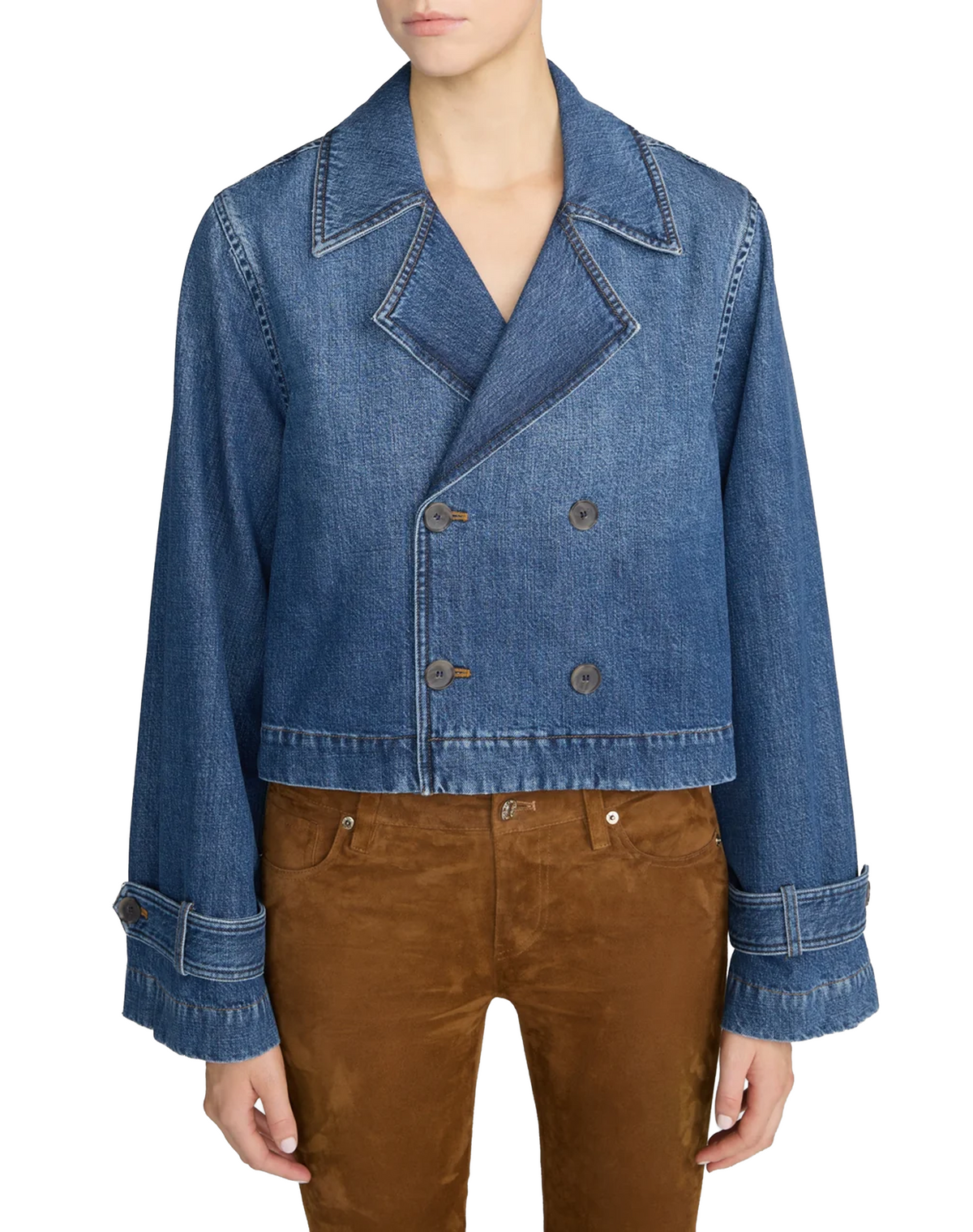 FRAME The Denim Uniform Trench
