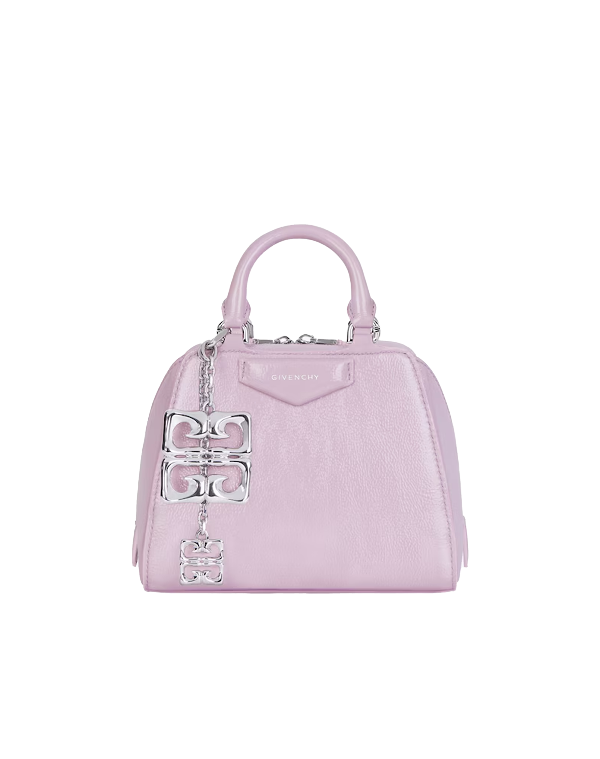 【Givenchy】ANTIGONA NANO CUBE◆BB50ZUB27Q Nano Antigona Cube bag in patent leather with charm in