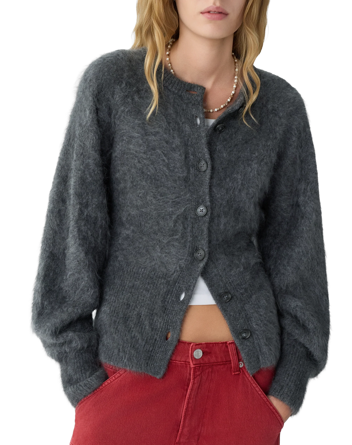 Guest in Residence Grizzly Sculpted Cardigan