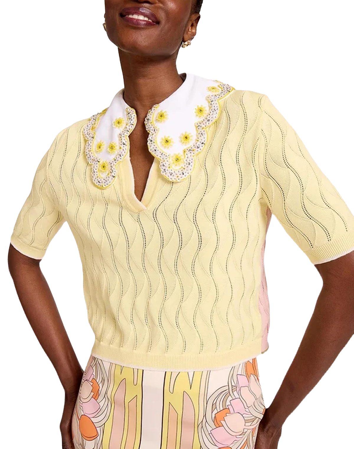 La Double J Crop Polo