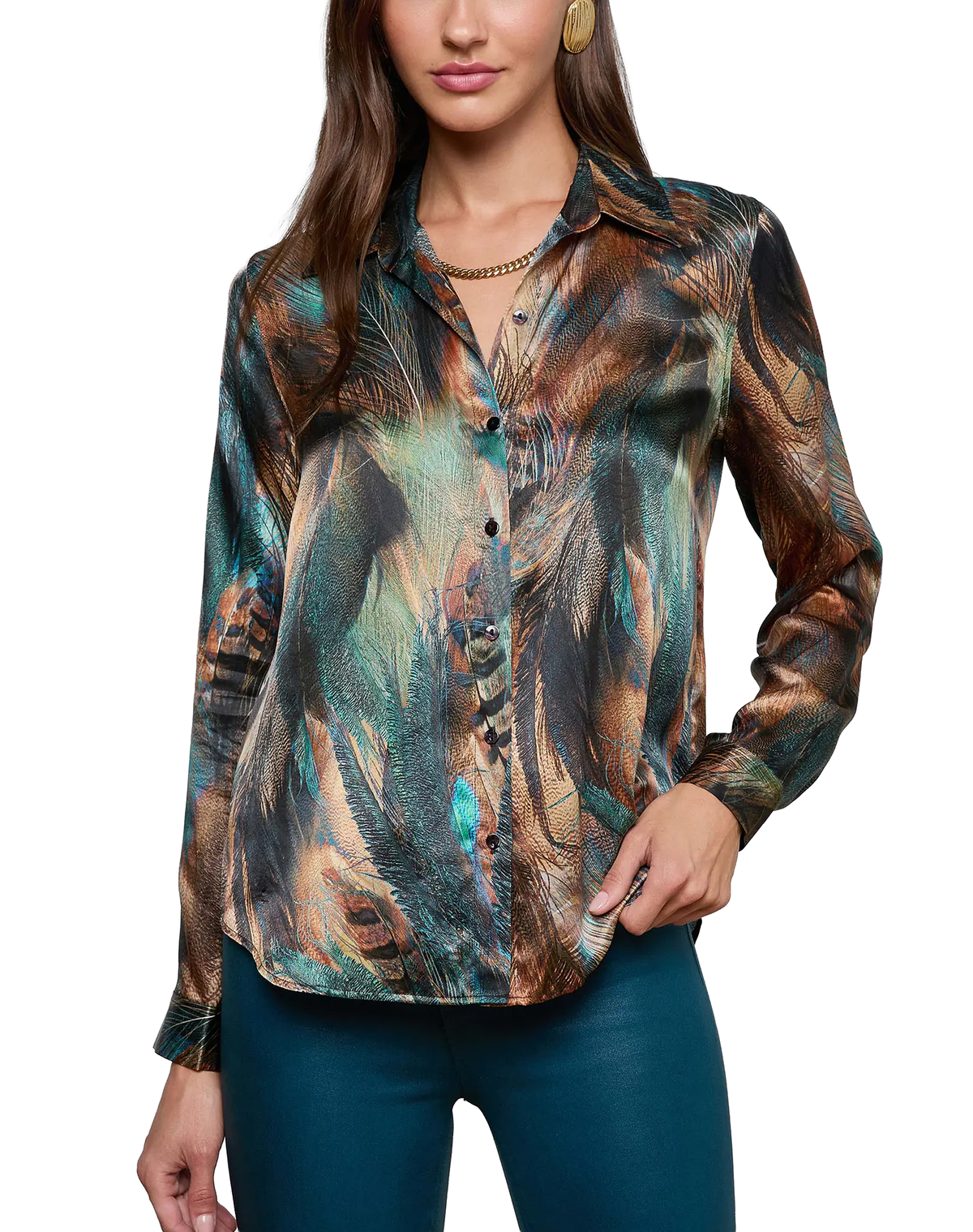 L'AGENCE Tyler Silk Blouse