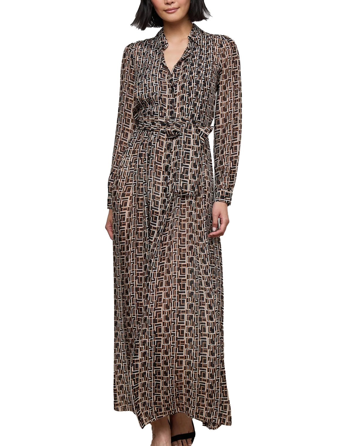 L&#39;AGENCE Klaudia Shirt Dress