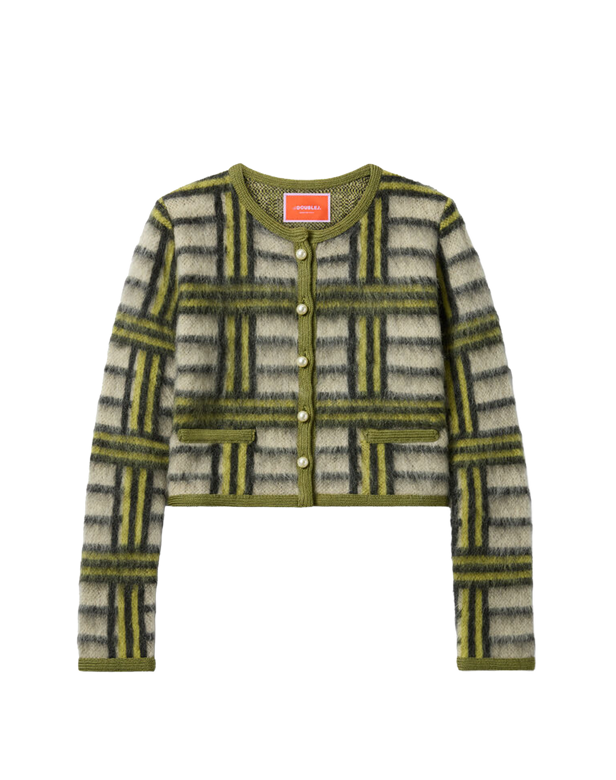La Double J Check Cardigan