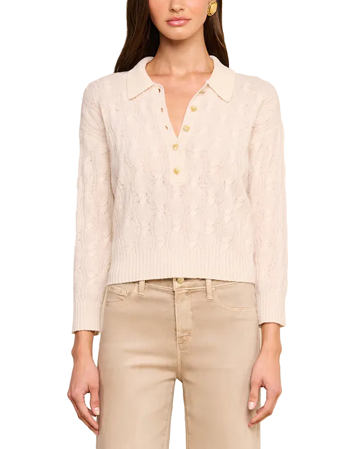 L'AGENCE Airy Knit Sweater