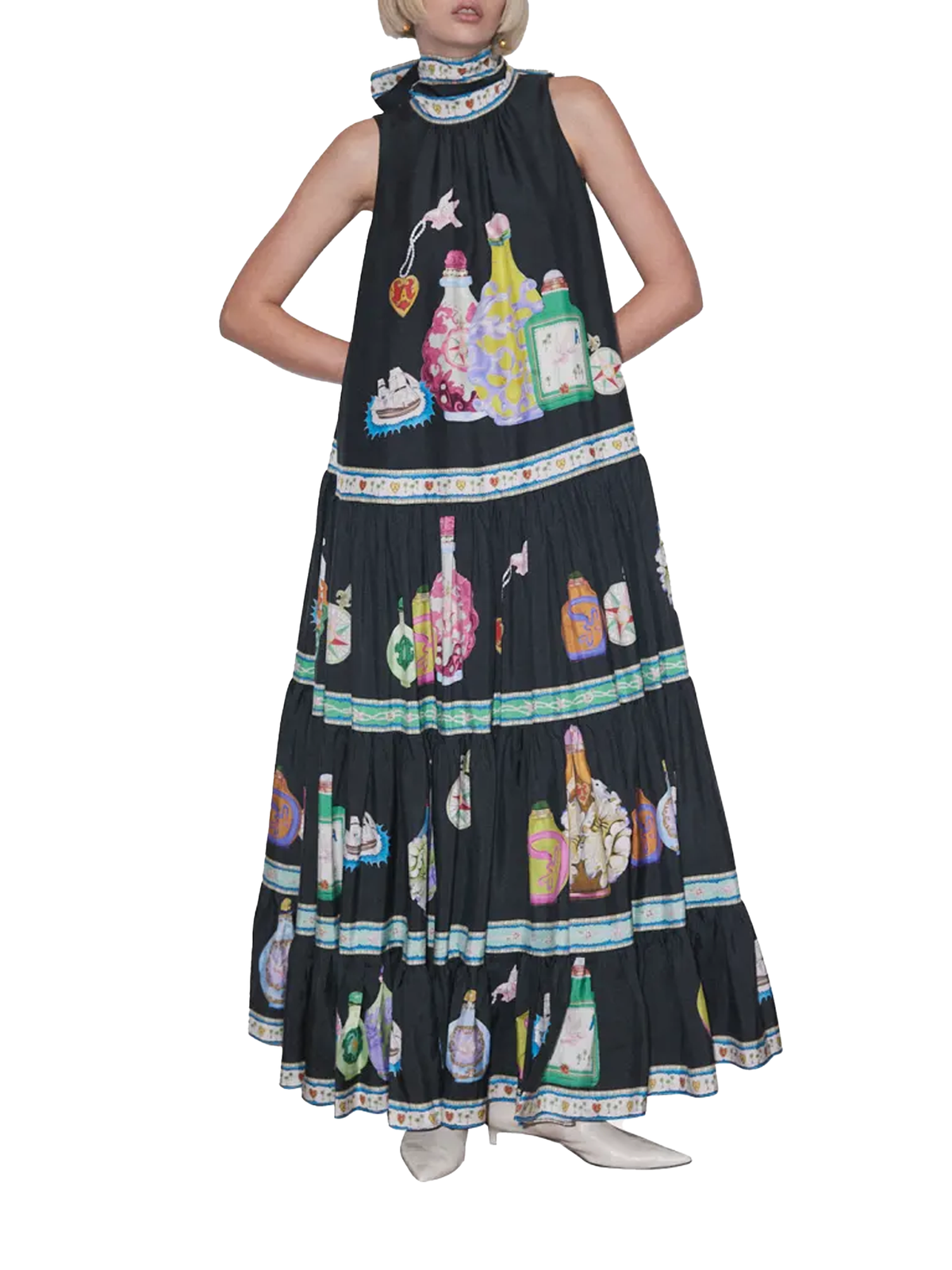 ALEMAIS Royal Tiered Maxi Dress