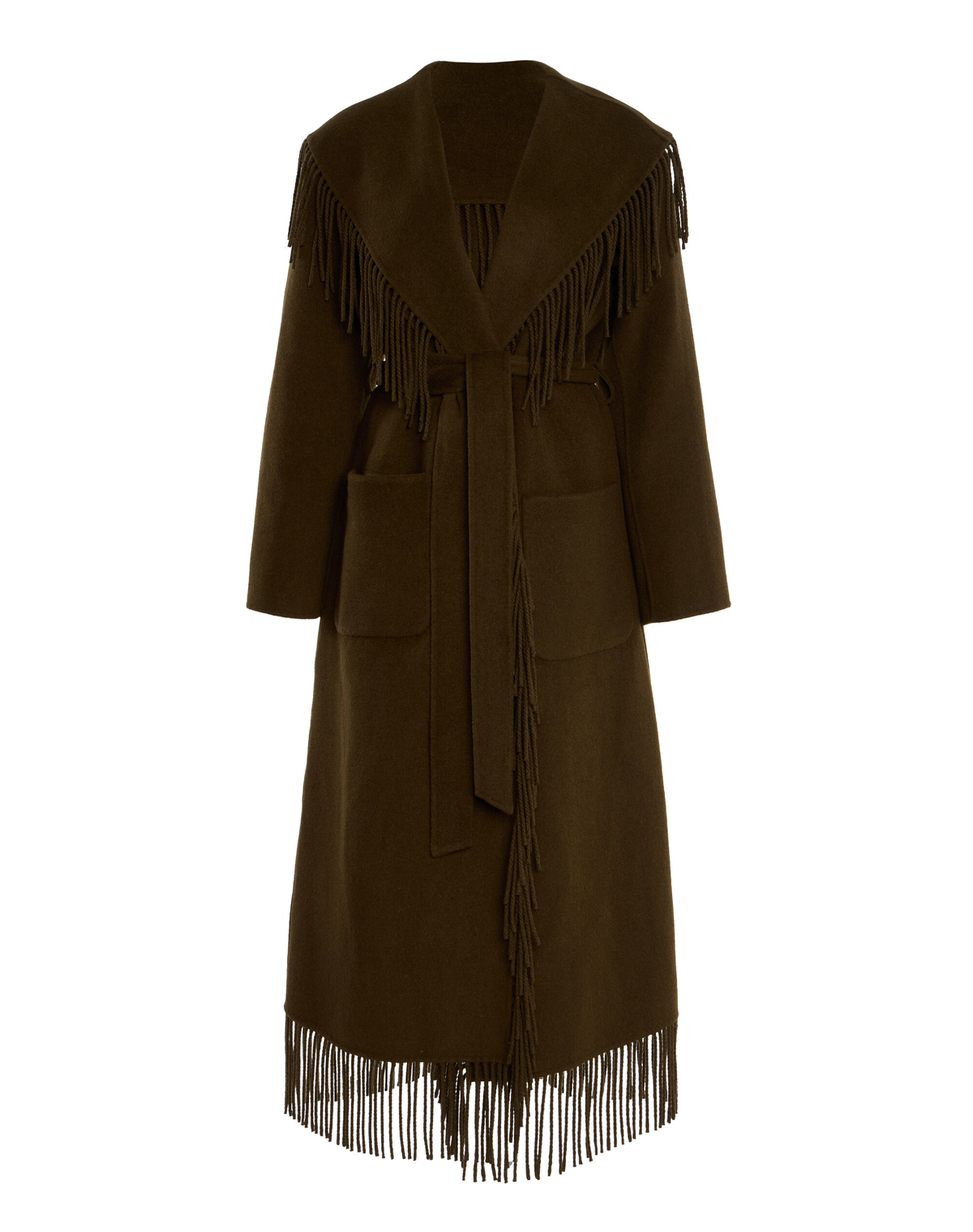 Simkhai Carrie Fringe Robe Coat