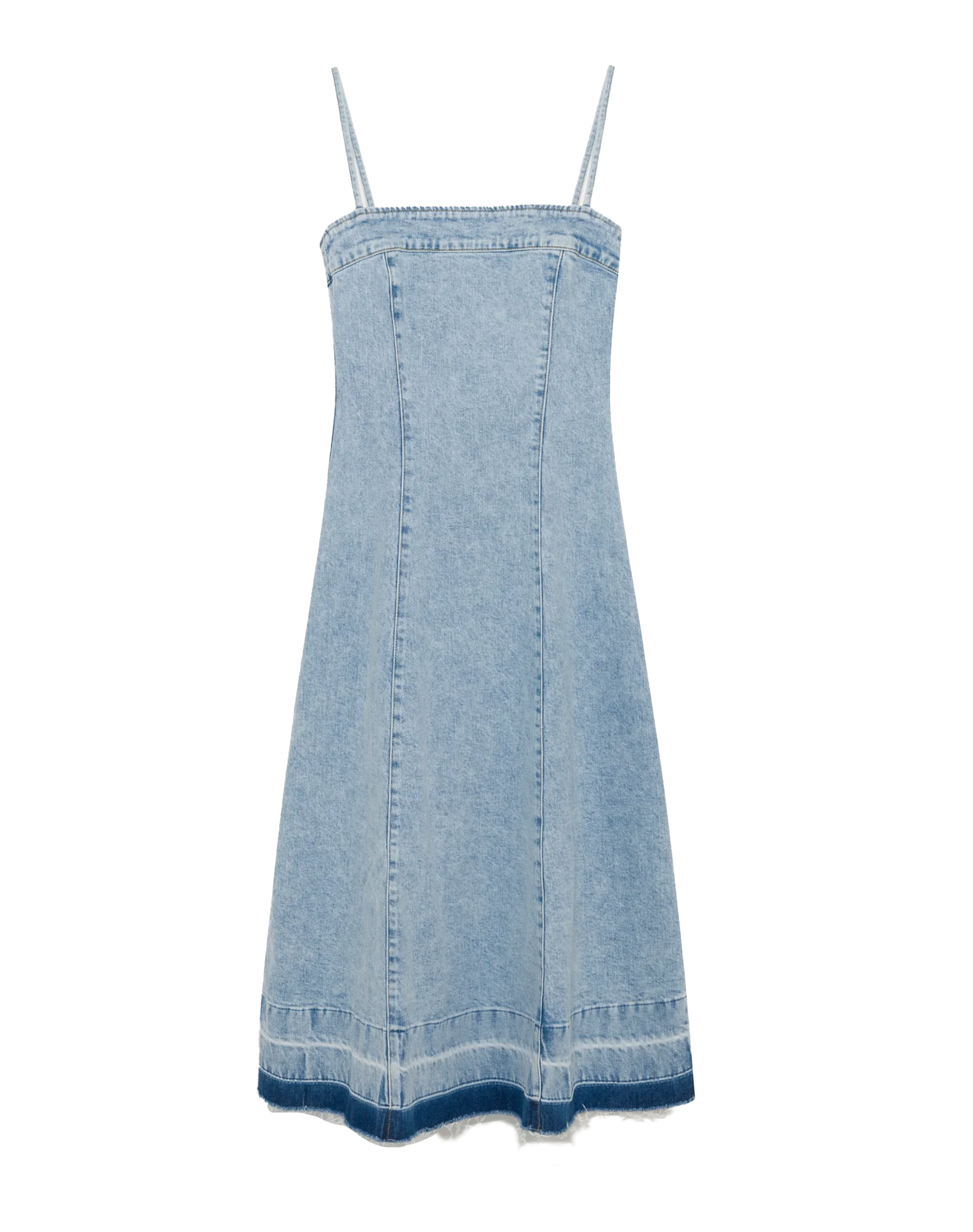 SIMKHAI Clarissa Denim Midi Dress - Joseph SIMKHAI Clarissa Denim Midi Dress - Joseph