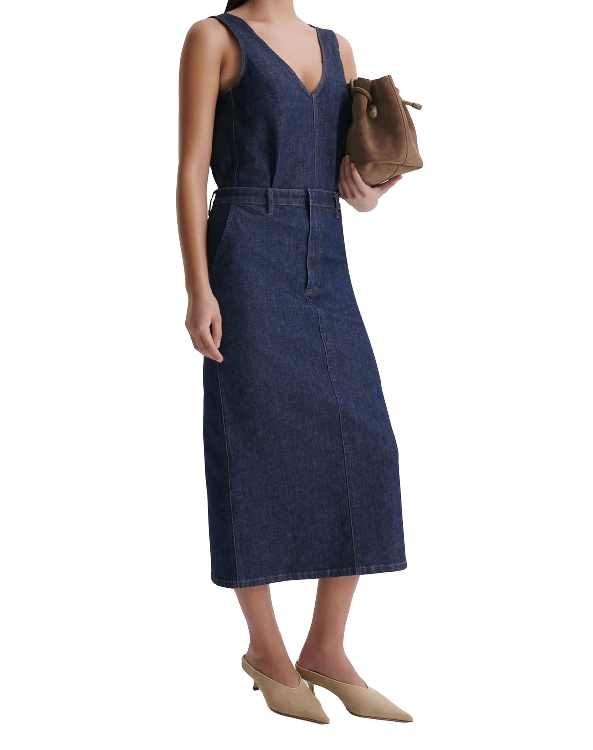 Scanlan Theodore Denim Tailored Skirt