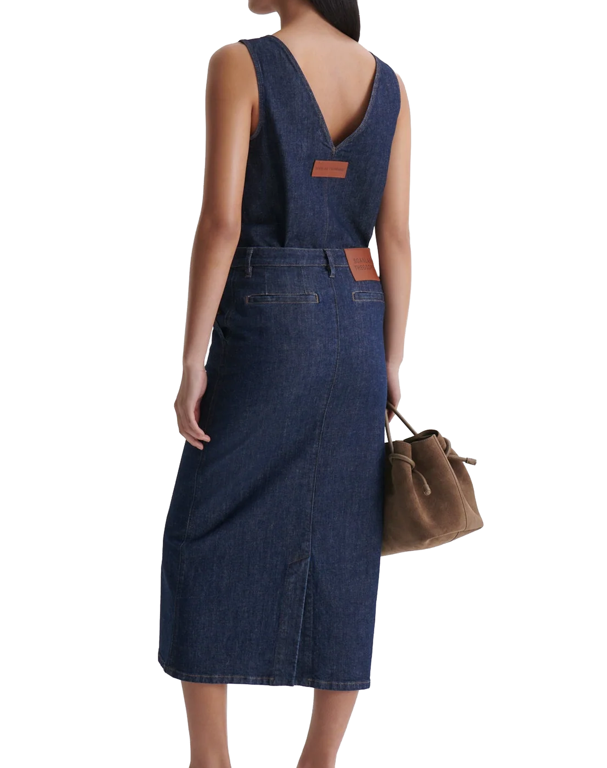 Scanlan Theodore Denim Tailored Skirt
