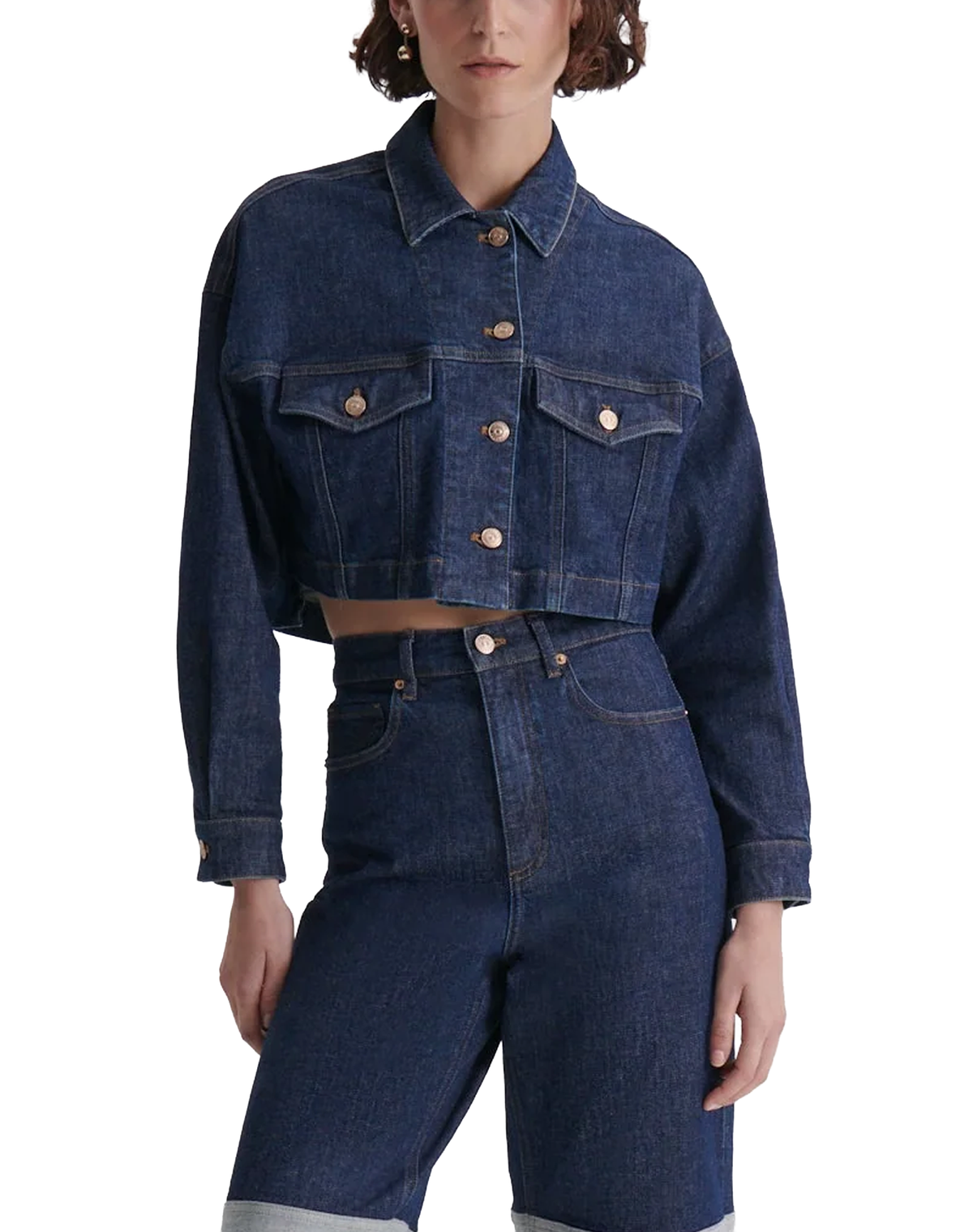 Scanlan Theodore Denim Cropped Jacket