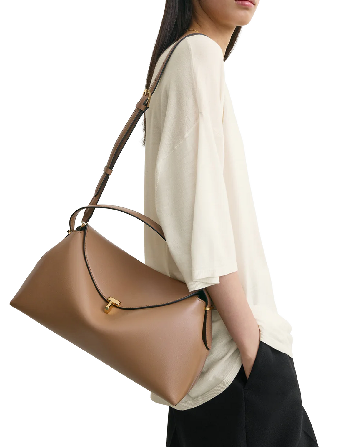 Toteme T-lock Top Handle Bag