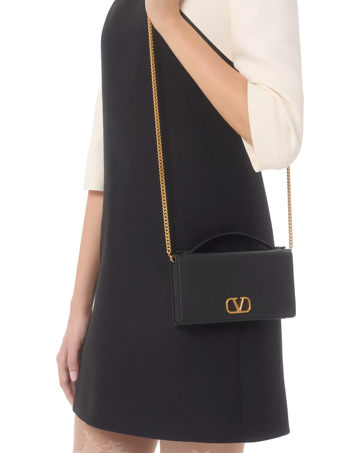 Valentino Garavani VLogo Wallet with Chain