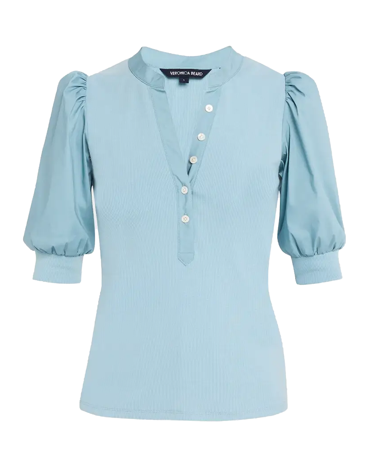 Veronica Beard Coralee Puff Sleeve Top