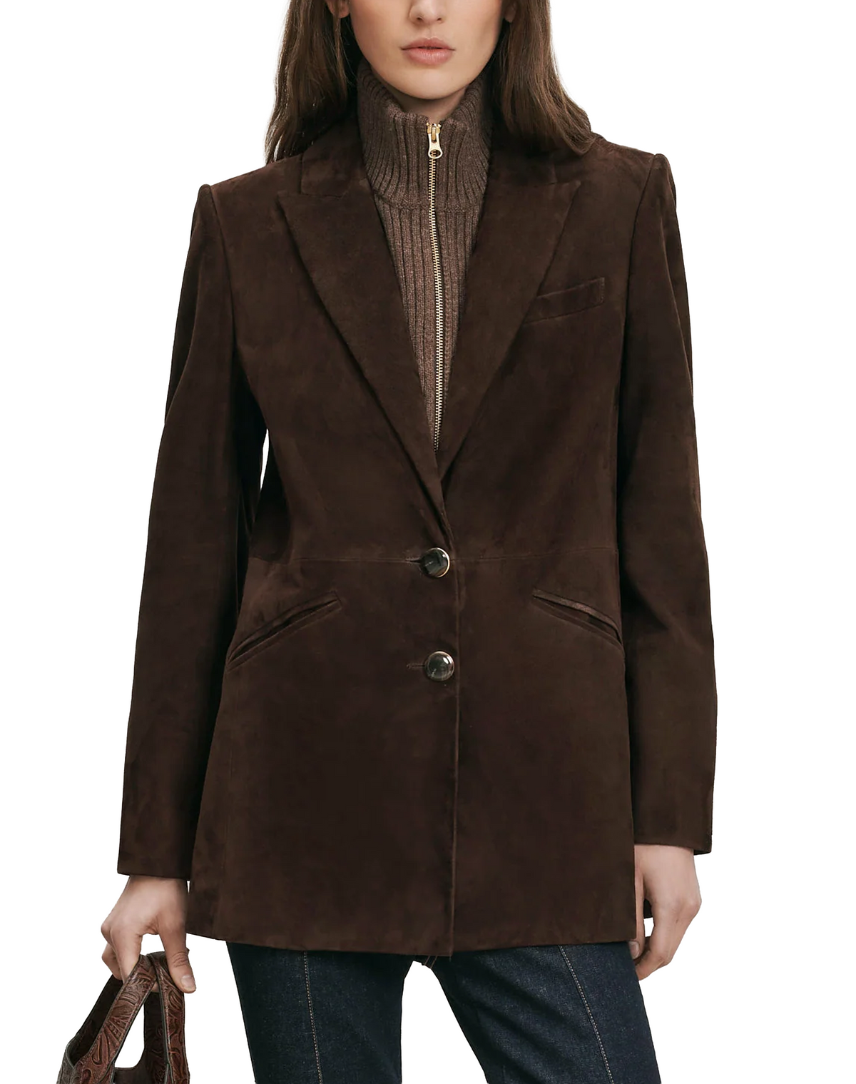 Veronica Beard Maci Suede Jacket