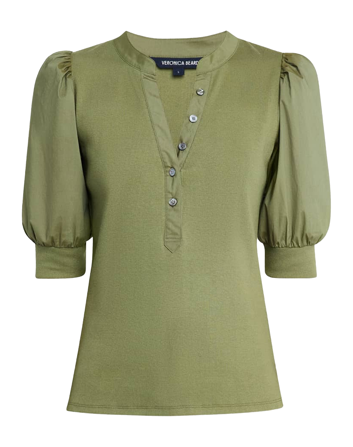 Veronica Beard Coralee Puff Sleeve Top