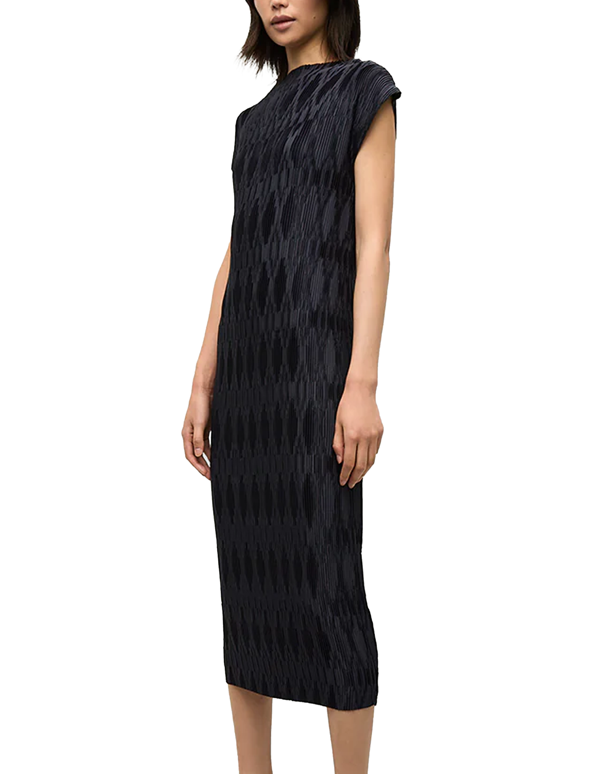 veronica beard pleated dress Veronica Beard Ezri Midi Dress | Carnelian Red