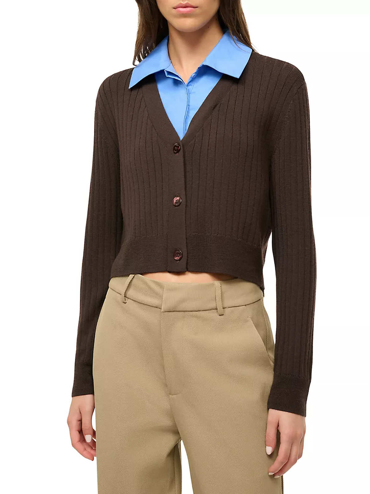 Staud Wallis Collared Sweater