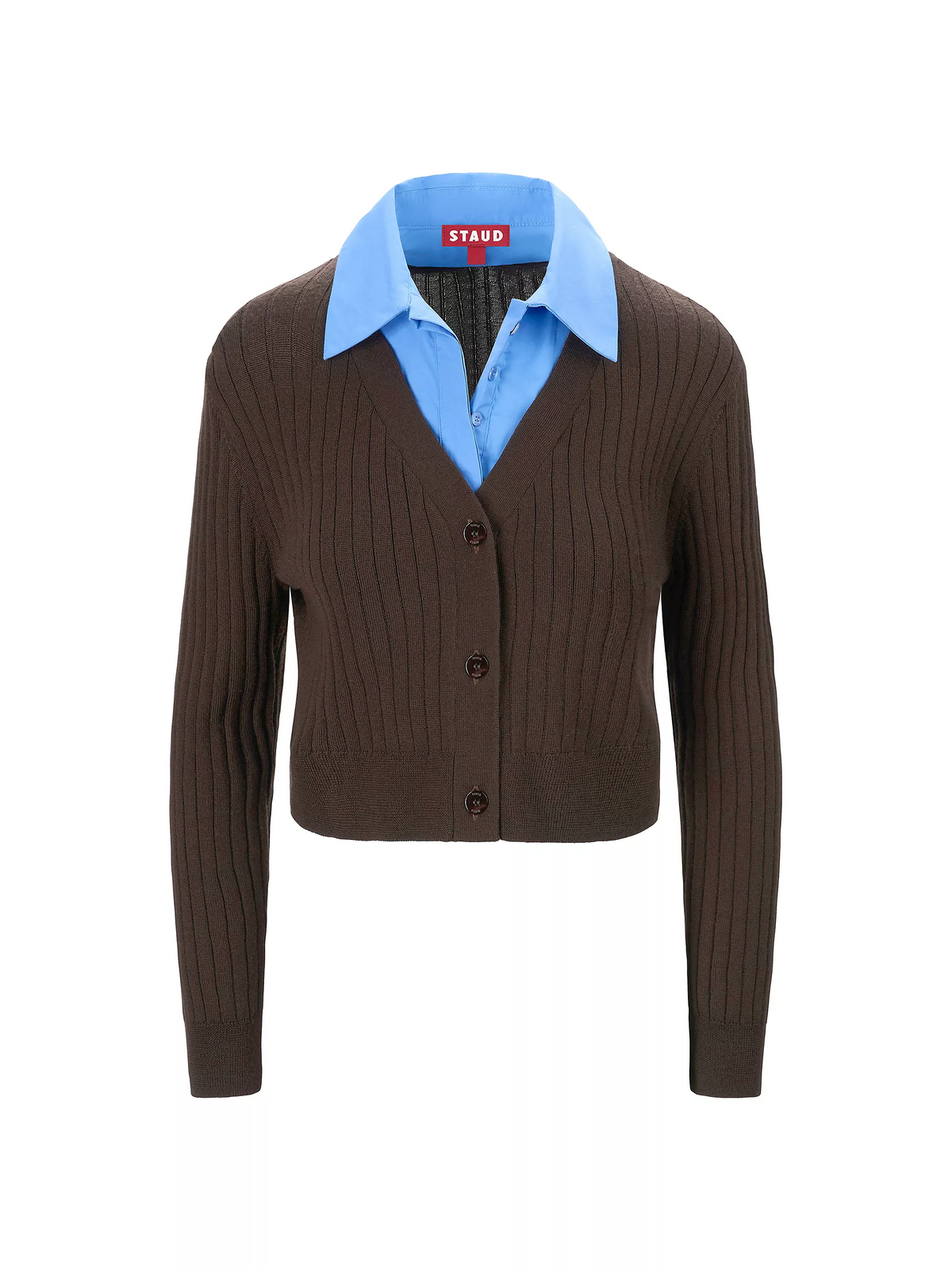 Staud Wallis Collared Sweater