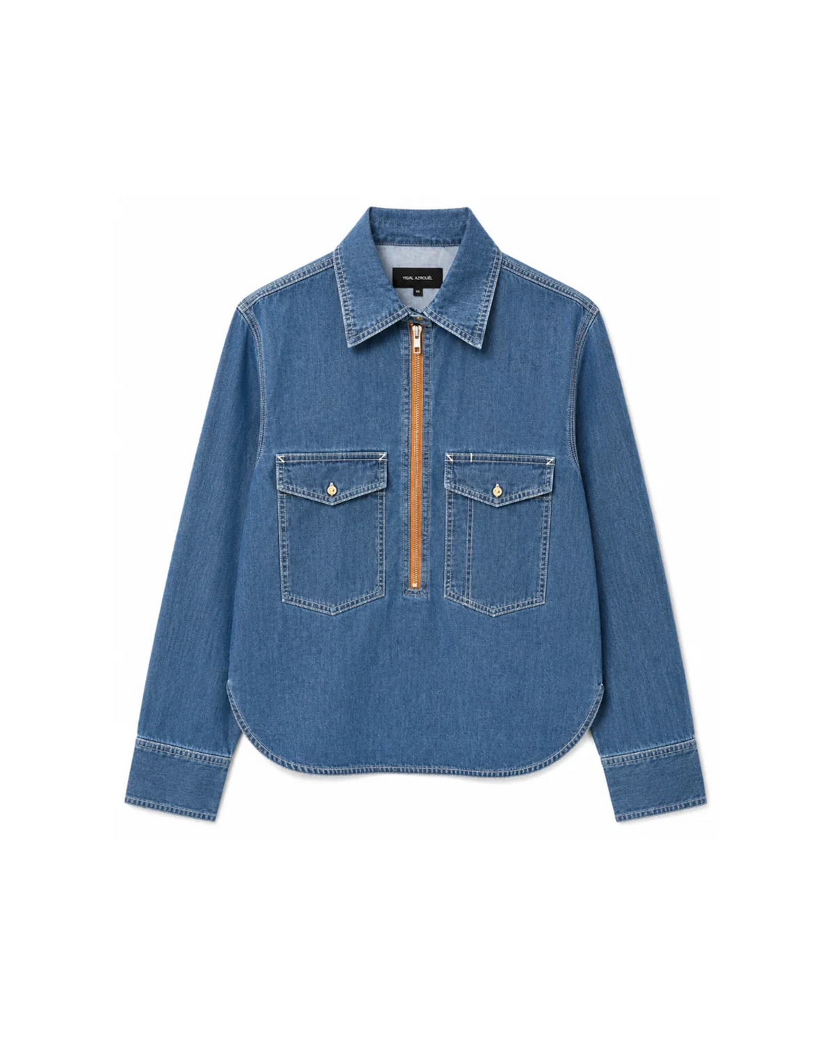 Yigal Azrouël Rose Denim Top