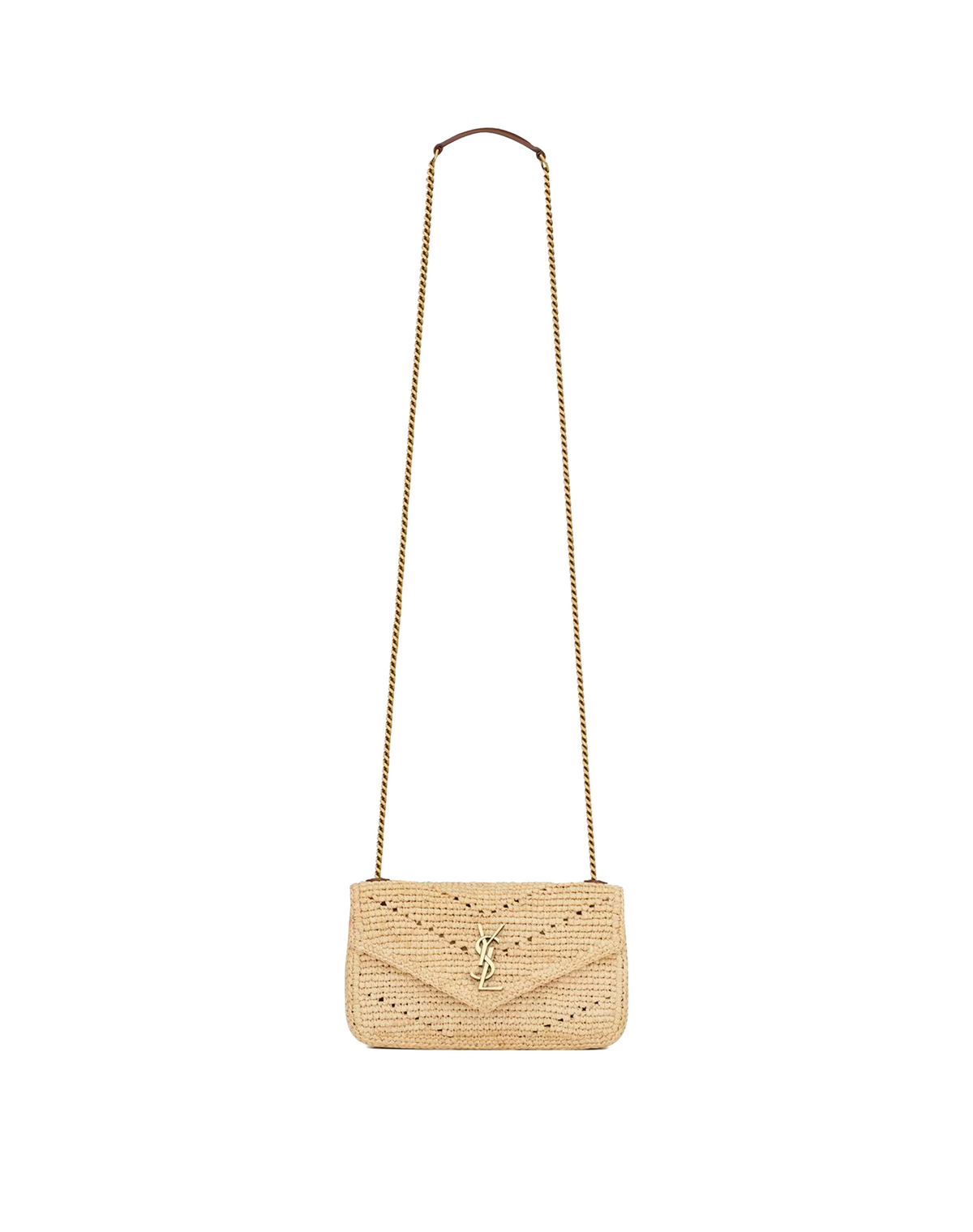 Saint Laurent Raffia Mini LouLou Bag