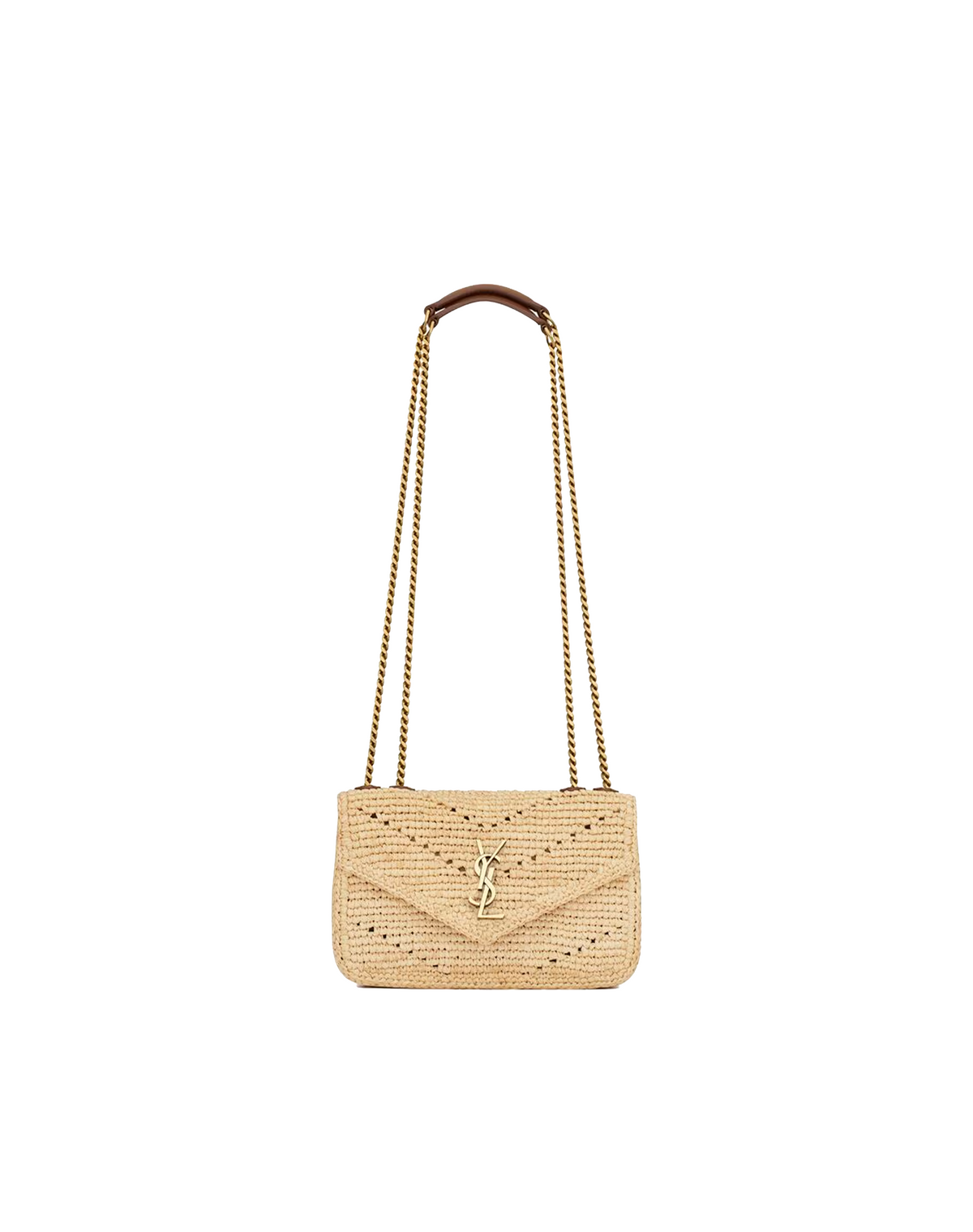 Saint Laurent Raffia Mini LouLou Bag